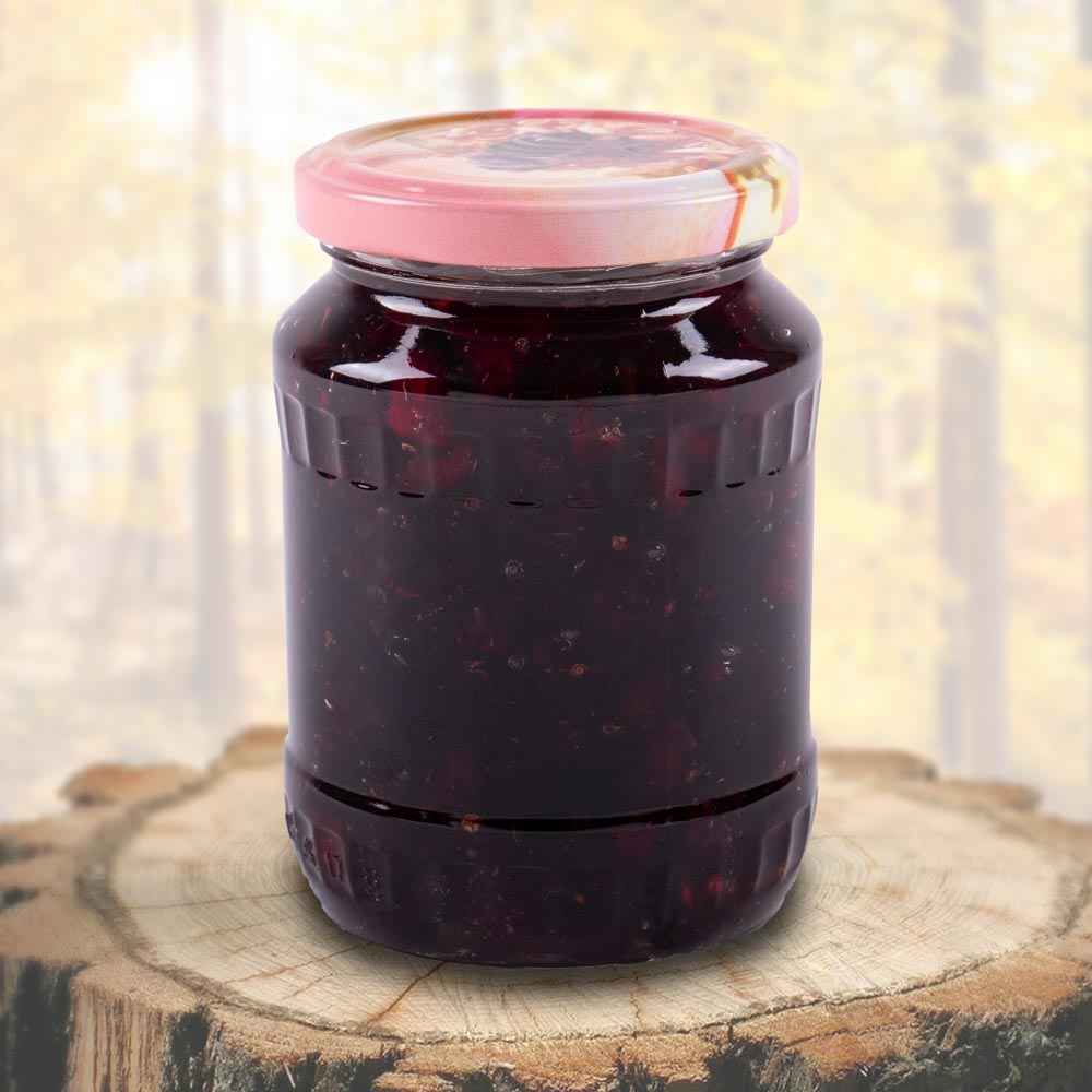 Med so sušenými brusnicami 450g